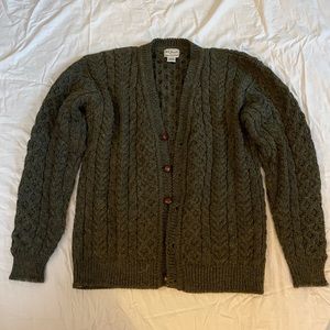 L.L.bean Green 100% Men’s Cardigan-Green